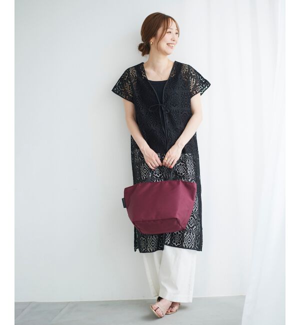 le.coeur blanc「ブロックレースロングジレ」|ベスト・ジレ|