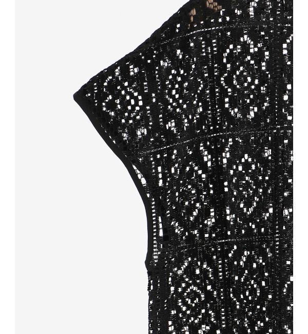 le.coeur blanc「ブロックレースロングジレ」|ベスト・ジレ|