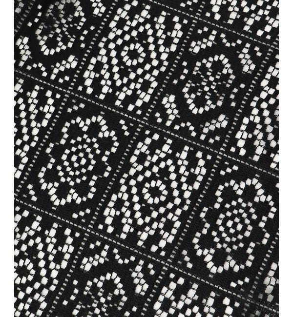 le.coeur blanc「ブロックレースロングジレ」|ベスト・ジレ|