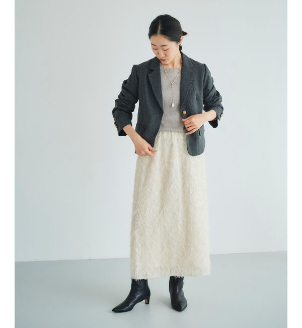 le.coeur blanc「ヘリンボーン柄ショートテーラージャケット」|その他|