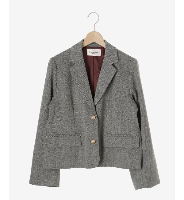 le.coeur blanc「ヘリンボーン柄ショートテーラージャケット」|その他|