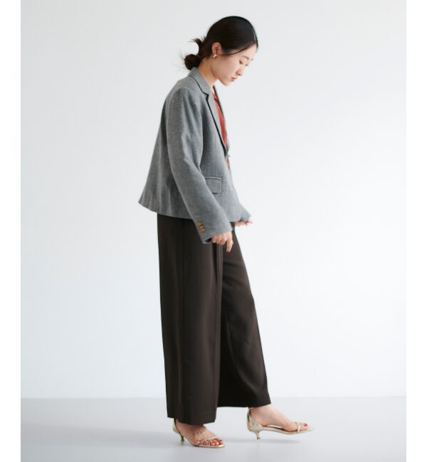 le.coeur blanc「ヘリンボーン柄ショートテーラージャケット」|その他|