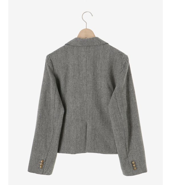 le.coeur blanc「ヘリンボーン柄ショートテーラージャケット」|その他|