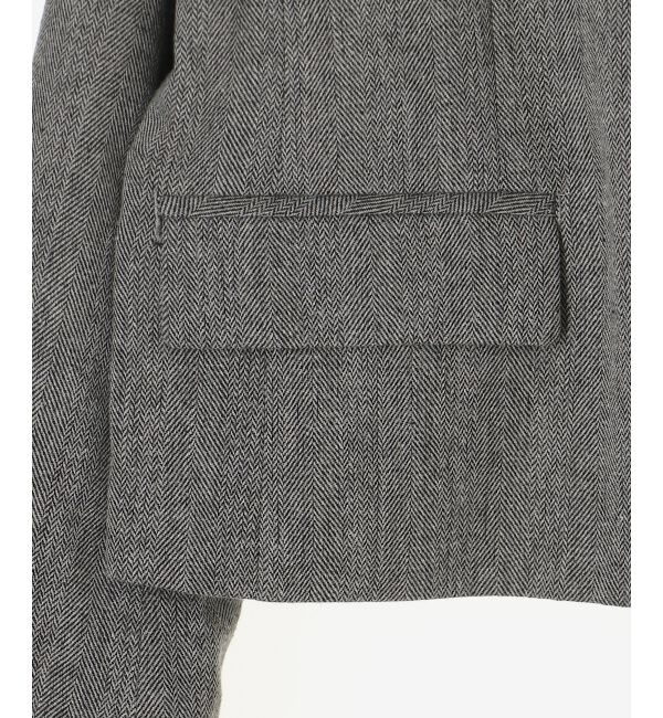 le.coeur blanc「ヘリンボーン柄ショートテーラージャケット」|その他|