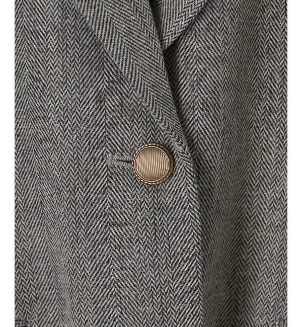 le.coeur blanc「ヘリンボーン柄ショートテーラージャケット」|その他|