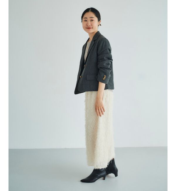 le.coeur blanc「ヘリンボーン柄ショートテーラージャケット」|その他|