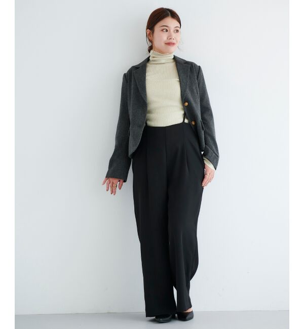 le.coeur blanc「ヘリンボーン柄ショートテーラージャケット」|その他|