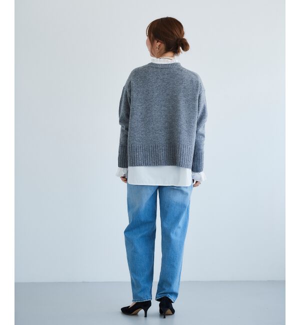  「フリルネック前釦ブラウス」|シャツ・ブラウス|