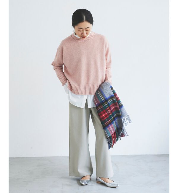  「フリルネック前釦ブラウス」|シャツ・ブラウス|