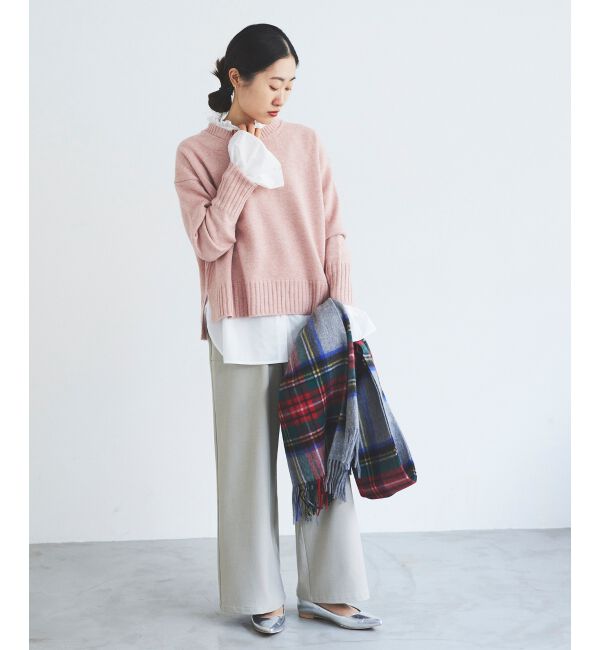  「フリルネック前釦ブラウス」|シャツ・ブラウス|