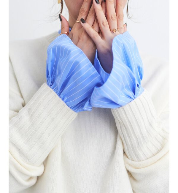  「フリルネック前釦ブラウス」|シャツ・ブラウス|