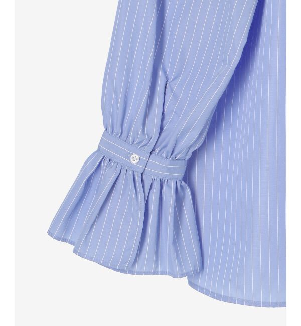  「フリルネック前釦ブラウス」|シャツ・ブラウス|