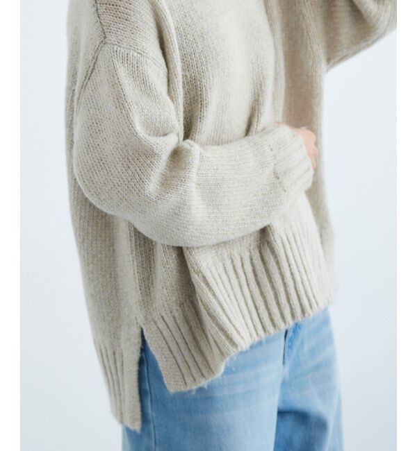  「ラメワイドシルエットクルーネックニット」|ニット・セーター|