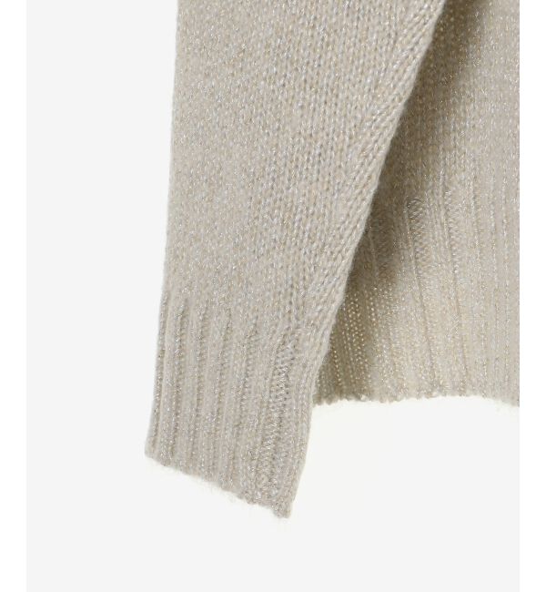  「ラメワイドシルエットクルーネックニット」|ニット・セーター|