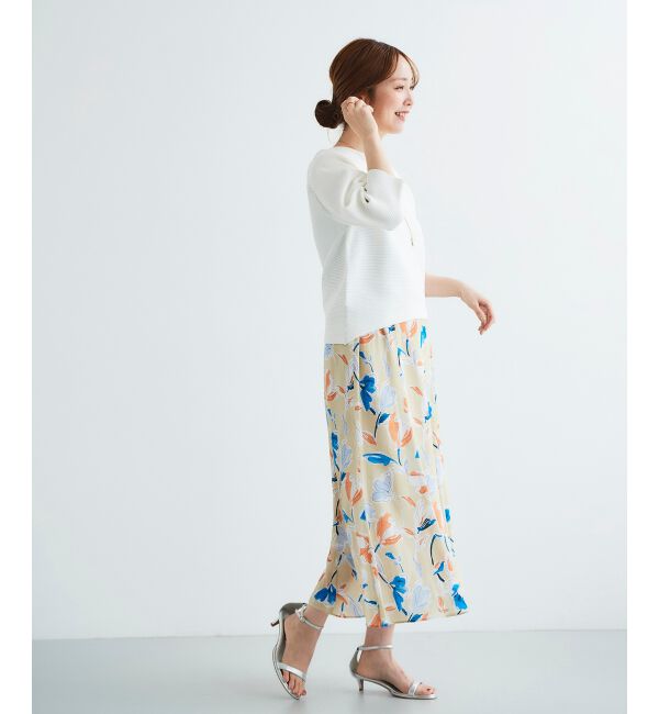  「《手洗い可能》横リブボリュームスリーブニット」|ニット・セーター|