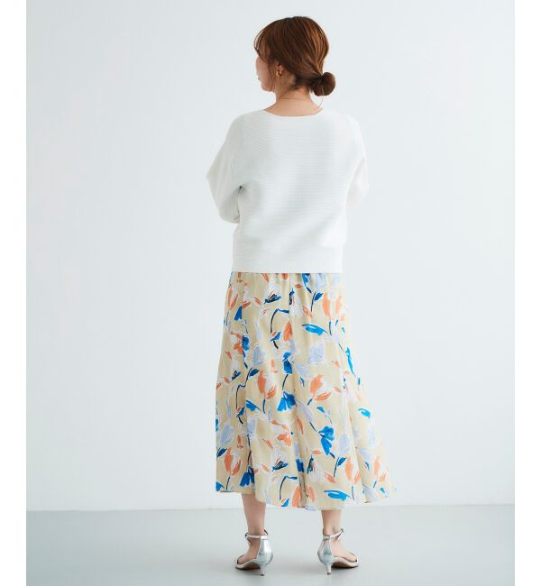  「《手洗い可能》横リブボリュームスリーブニット」|ニット・セーター|