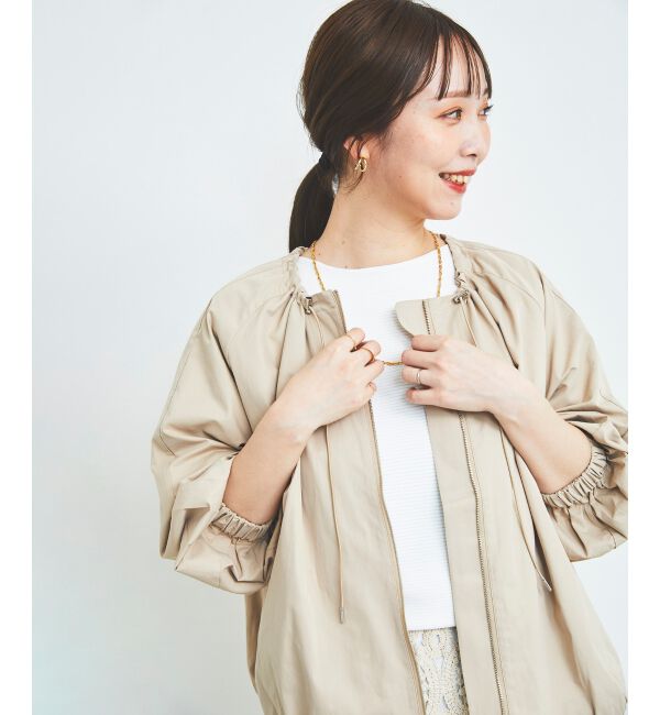  「《手洗い可能》横リブボリュームスリーブニット」|ニット・セーター|