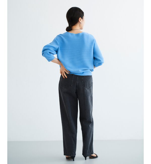  「《手洗い可能》横リブボリュームスリーブニット」|ニット・セーター|