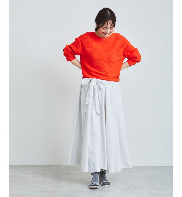  「《手洗い可能》横リブボリュームスリーブニット」|ニット・セーター|