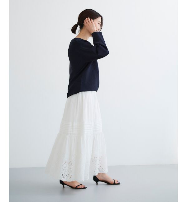  「《手洗い可能》横リブボリュームスリーブニット」|ニット・セーター|