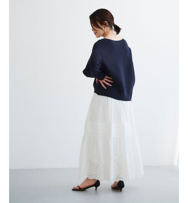  「《手洗い可能》横リブボリュームスリーブニット」|ニット・セーター|