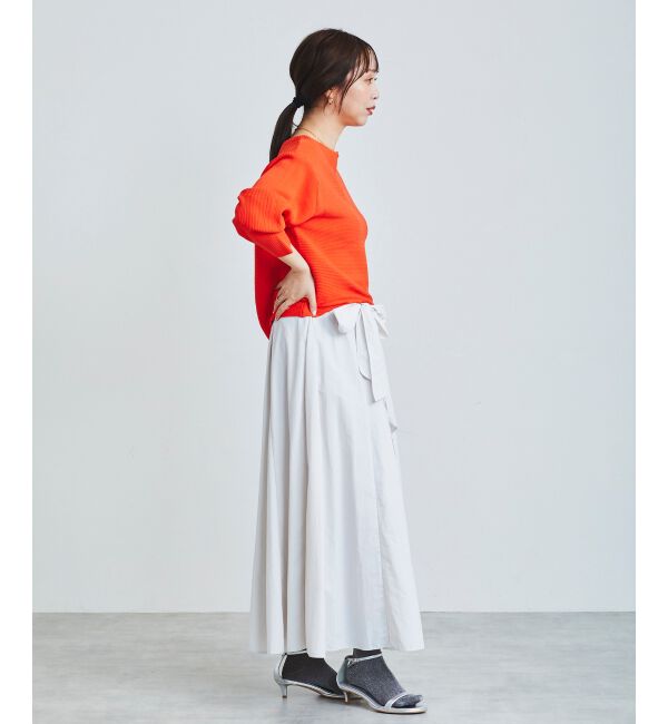  「《手洗い可能》横リブボリュームスリーブニット」|ニット・セーター|