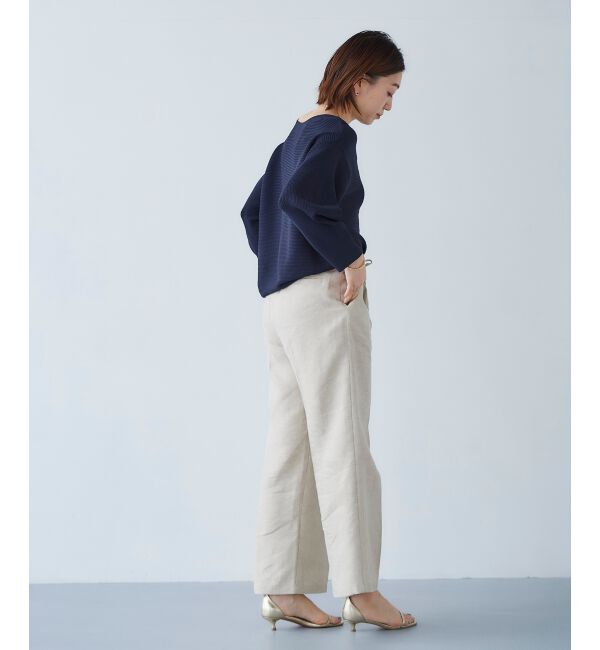  「《手洗い可能》横リブボリュームスリーブニット」|ニット・セーター|