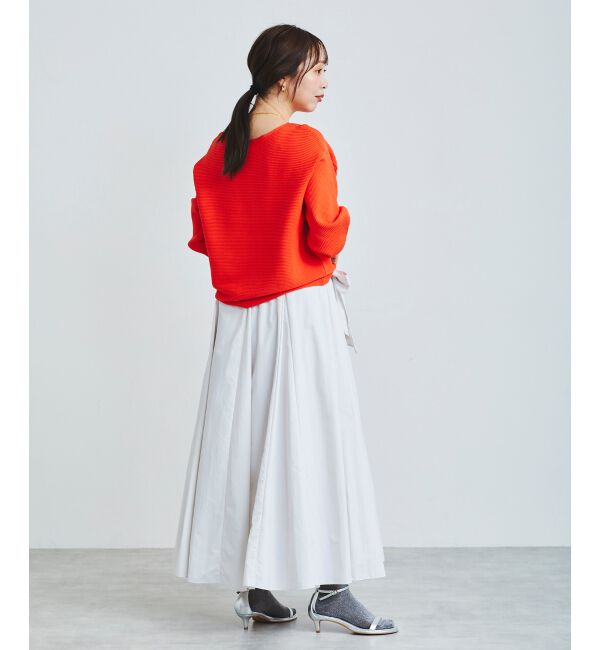  「《手洗い可能》横リブボリュームスリーブニット」|ニット・セーター|