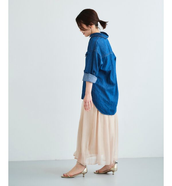  「《手洗い可能》シャイニーギャザースカート」|スカート|