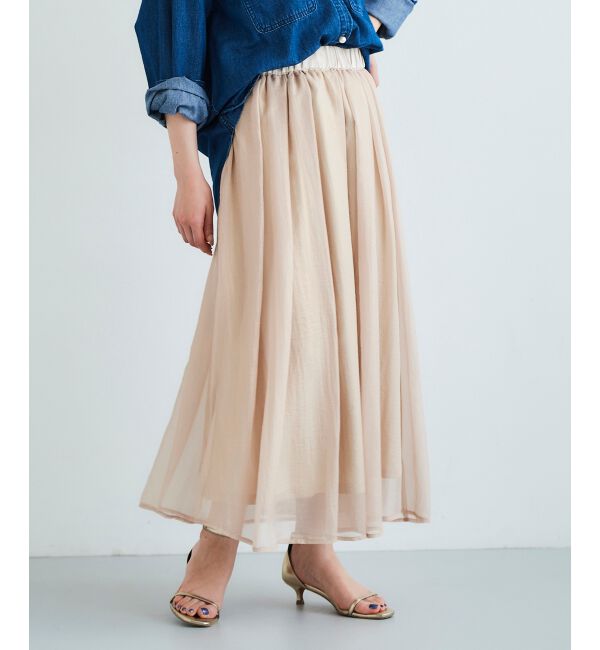  「《手洗い可能》シャイニーギャザースカート」|スカート|