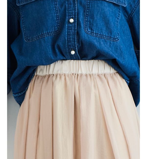  「《手洗い可能》シャイニーギャザースカート」|スカート|