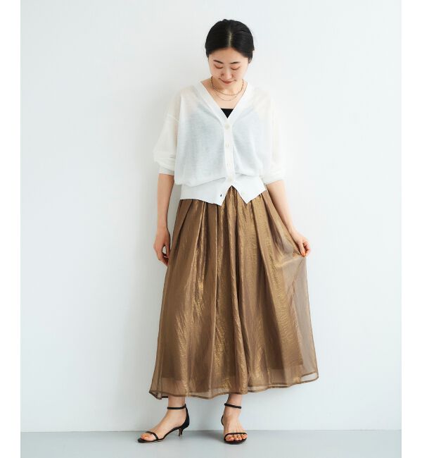  「《手洗い可能》シャイニーギャザースカート」|スカート|