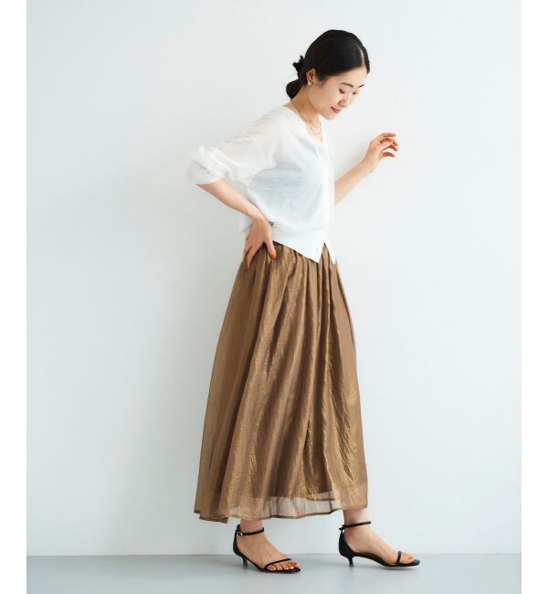  「《手洗い可能》シャイニーギャザースカート」|スカート|