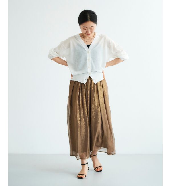  「《手洗い可能》シャイニーギャザースカート」|スカート|