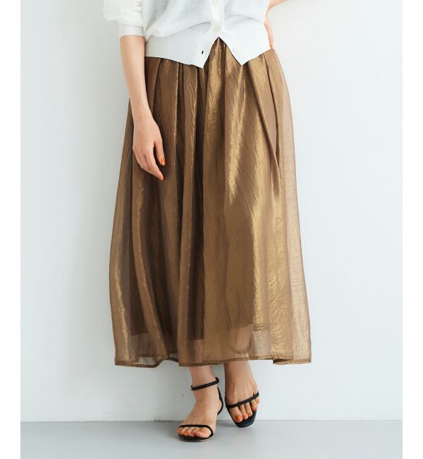  「《手洗い可能》シャイニーギャザースカート」|スカート|