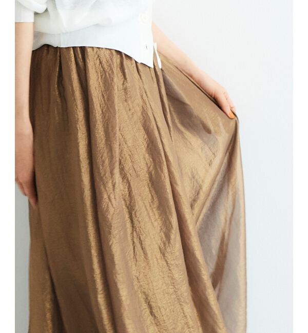  「《手洗い可能》シャイニーギャザースカート」|スカート|