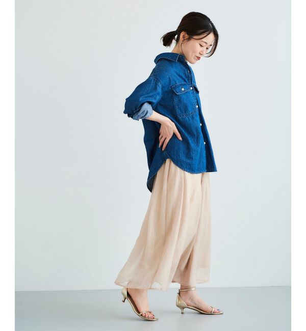  「《手洗い可能》シャイニーギャザースカート」|スカート|