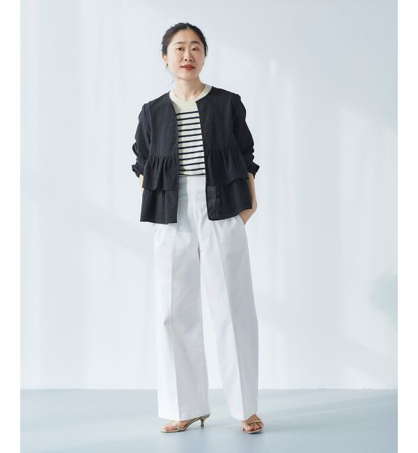  「《手洗い可能》アイレットクルーネックプルオーバー」|ニット・セーター|