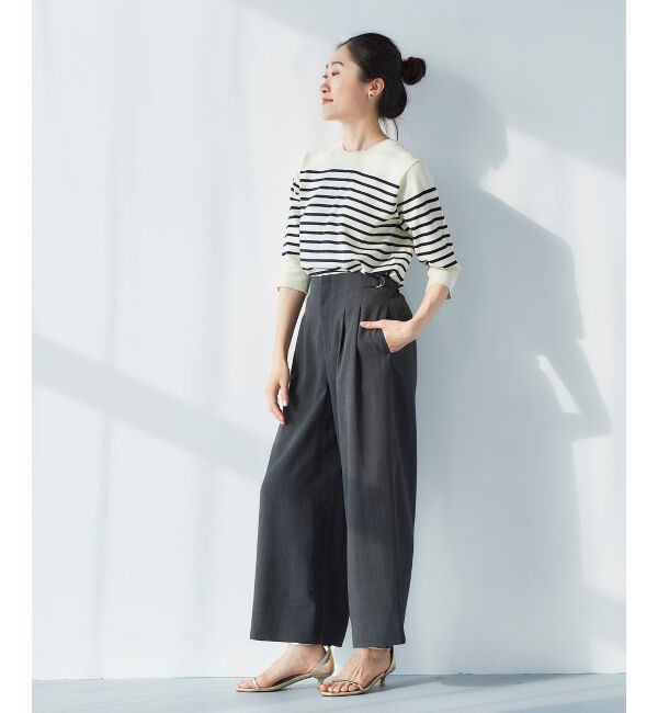  「《手洗い可能》アイレットクルーネックプルオーバー」|ニット・セーター|