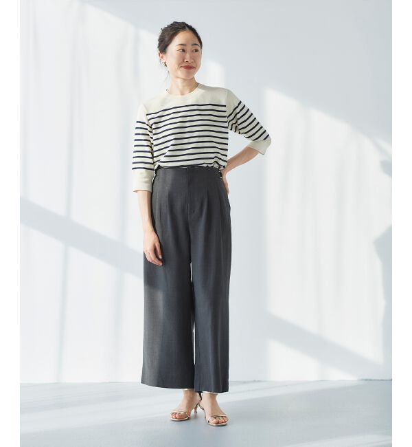  「《手洗い可能》アイレットクルーネックプルオーバー」|ニット・セーター|