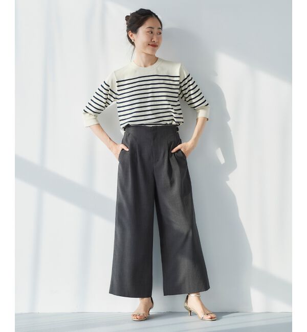  「《手洗い可能》アイレットクルーネックプルオーバー」|ニット・セーター|