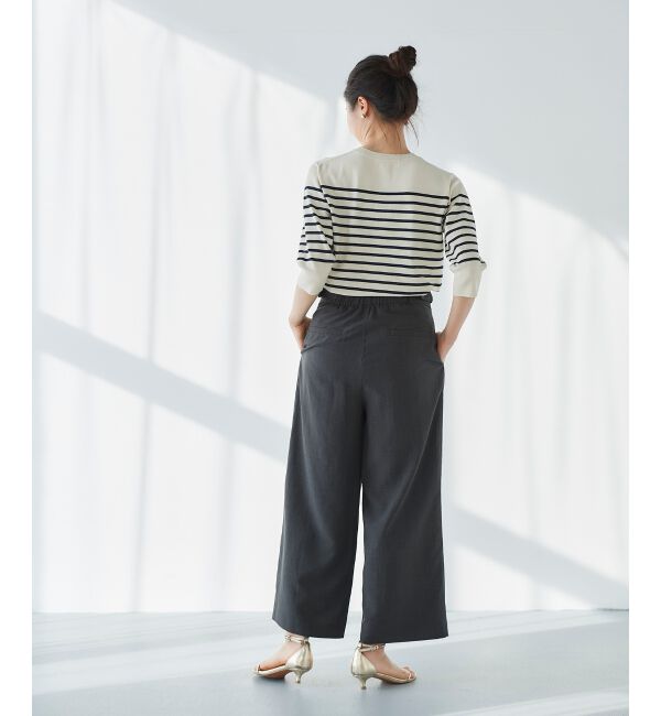  「《手洗い可能》アイレットクルーネックプルオーバー」|ニット・セーター|