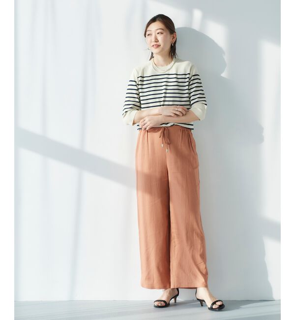  「《手洗い可能》アイレットクルーネックプルオーバー」|ニット・セーター|