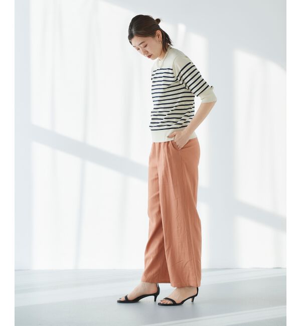  「《手洗い可能》アイレットクルーネックプルオーバー」|ニット・セーター|