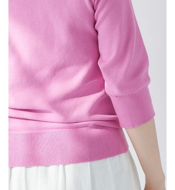  「《手洗い可能》アイレットクルーネックプルオーバー」|ニット・セーター|