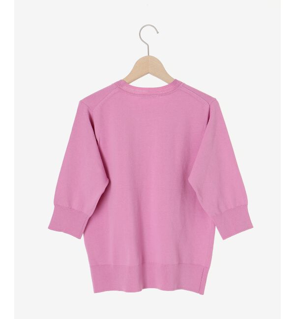  「《手洗い可能》アイレットクルーネックプルオーバー」|ニット・セーター|