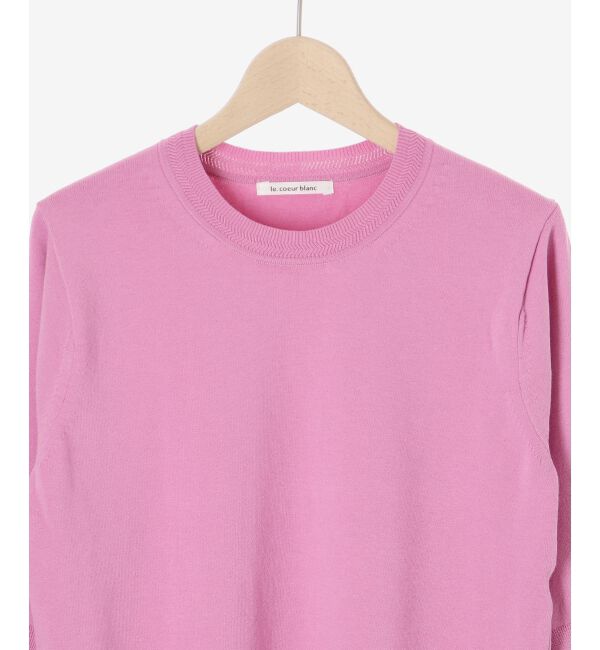  「《手洗い可能》アイレットクルーネックプルオーバー」|ニット・セーター|