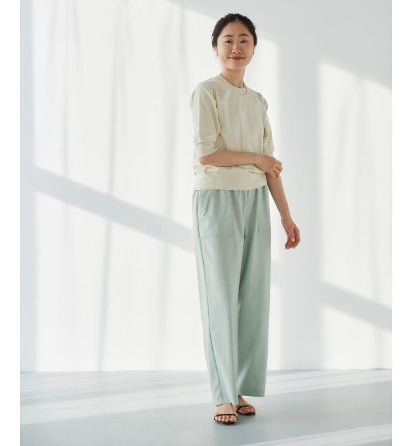  「《手洗い可能》アイレットクルーネックプルオーバー」|ニット・セーター|