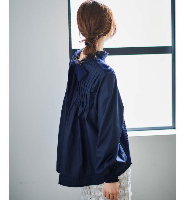 le.coeur blanc「《手洗い可能》TORRAZZO DONNAニット&times;布帛ブラウス」|シャツ・ブラウス|