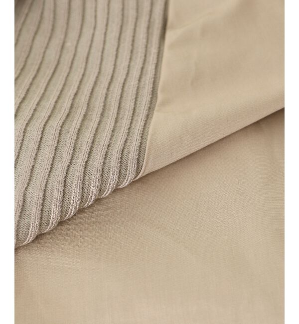 le.coeur blanc「《手洗い可能》TORRAZZO DONNAニット&times;布帛ブラウス」|シャツ・ブラウス|